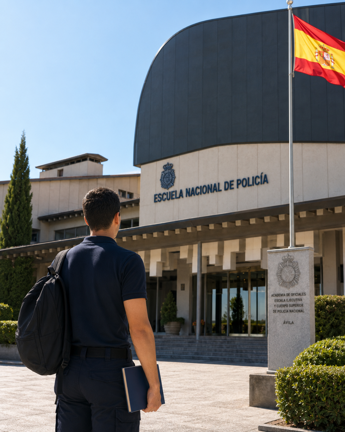 Boceto a lápiz: Escuela Nacional de Policía de Ávila